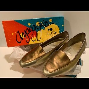 WOMEN’S ARPEGGIOS METALLIC MULTICOLOR LOAFERS.